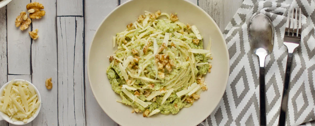 Recipe kit Spaghetti with a creamy broccoli sauce